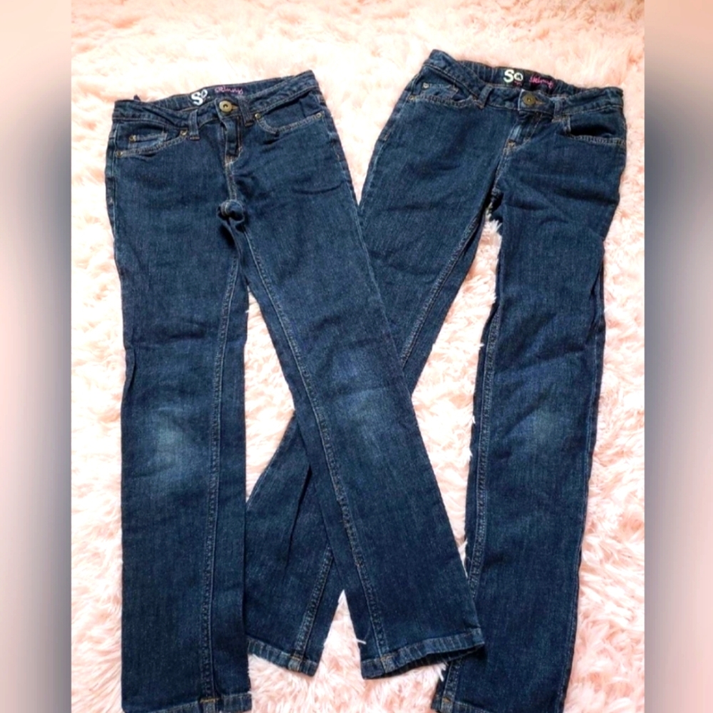 2 Pairs Girl's Jeans...size 12